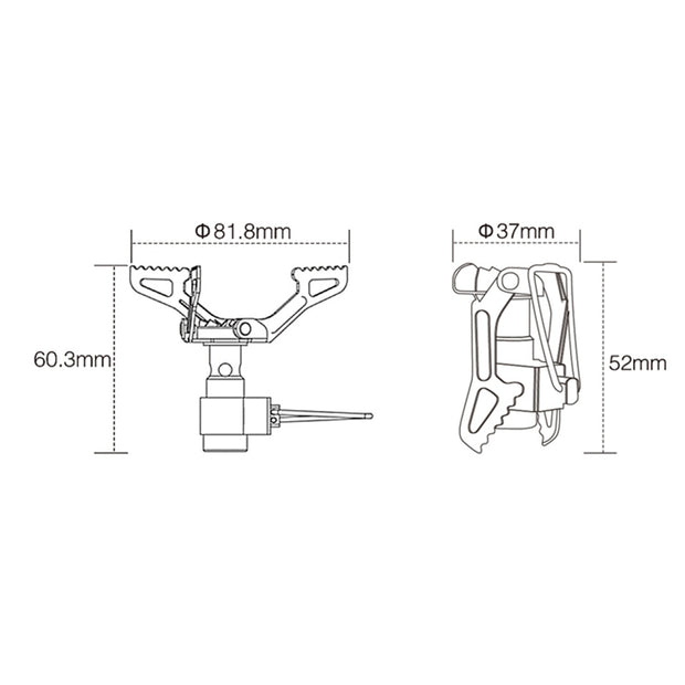 Camping Outdoor Titanium Gas Stove