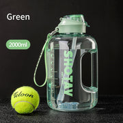 Large Water Bottle with Straw