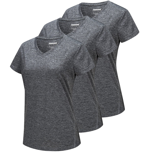 3 Pieces V Neck  Quick Dry T-shirt