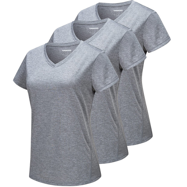 3 Pieces V Neck  Quick Dry T-shirt