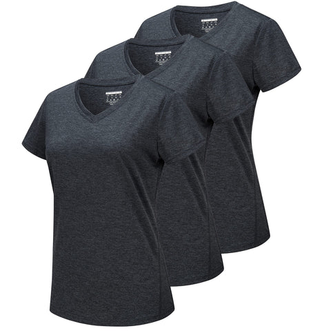 3 Pieces V Neck  Quick Dry T-shirt