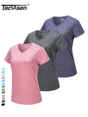 3 Pieces V Neck  Quick Dry T-shirt